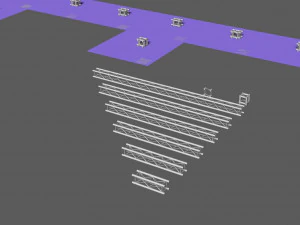 prolyte e15v 라이트 사각 트러스 3D 모델
