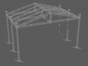 крыша пролит ст 20х14 3D Модель