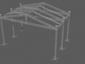 telhado prolyte st 16x14 Modelo 3D