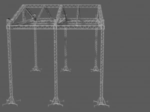telhado prolyte st 16x14 Modelo 3D
