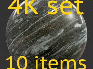 stone black 4k texture set 10 items CG 텍스쳐