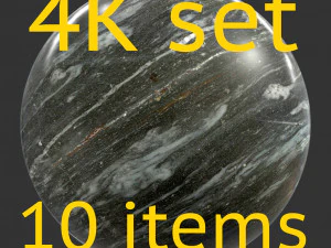 taş siyah 4k doku seti 10 &ouml;ğe CG Dokuları