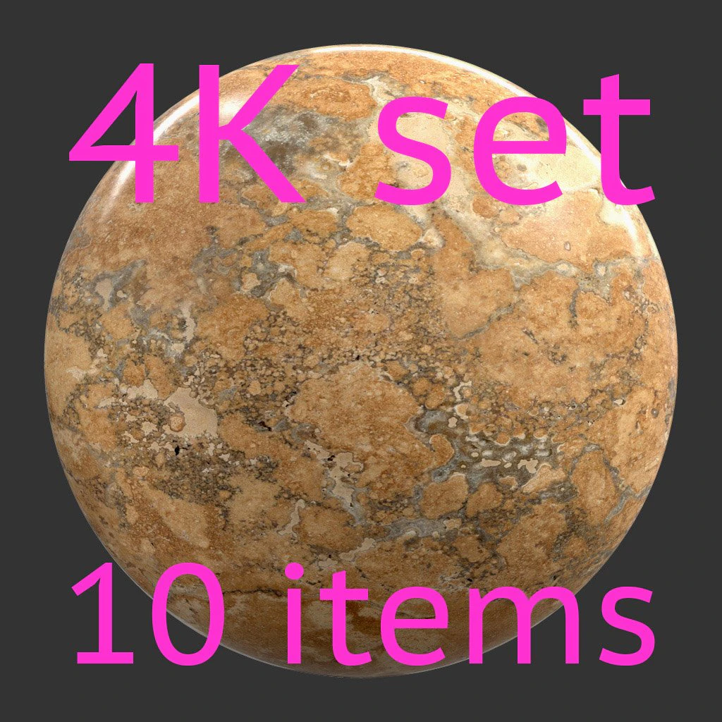 stone yellow 4k texture set 10 items CG Textures .c4d .max .obj .3ds .fbx .stl .blend