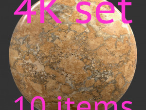 stone yellow 4k texture set 10 items CG 텍스쳐