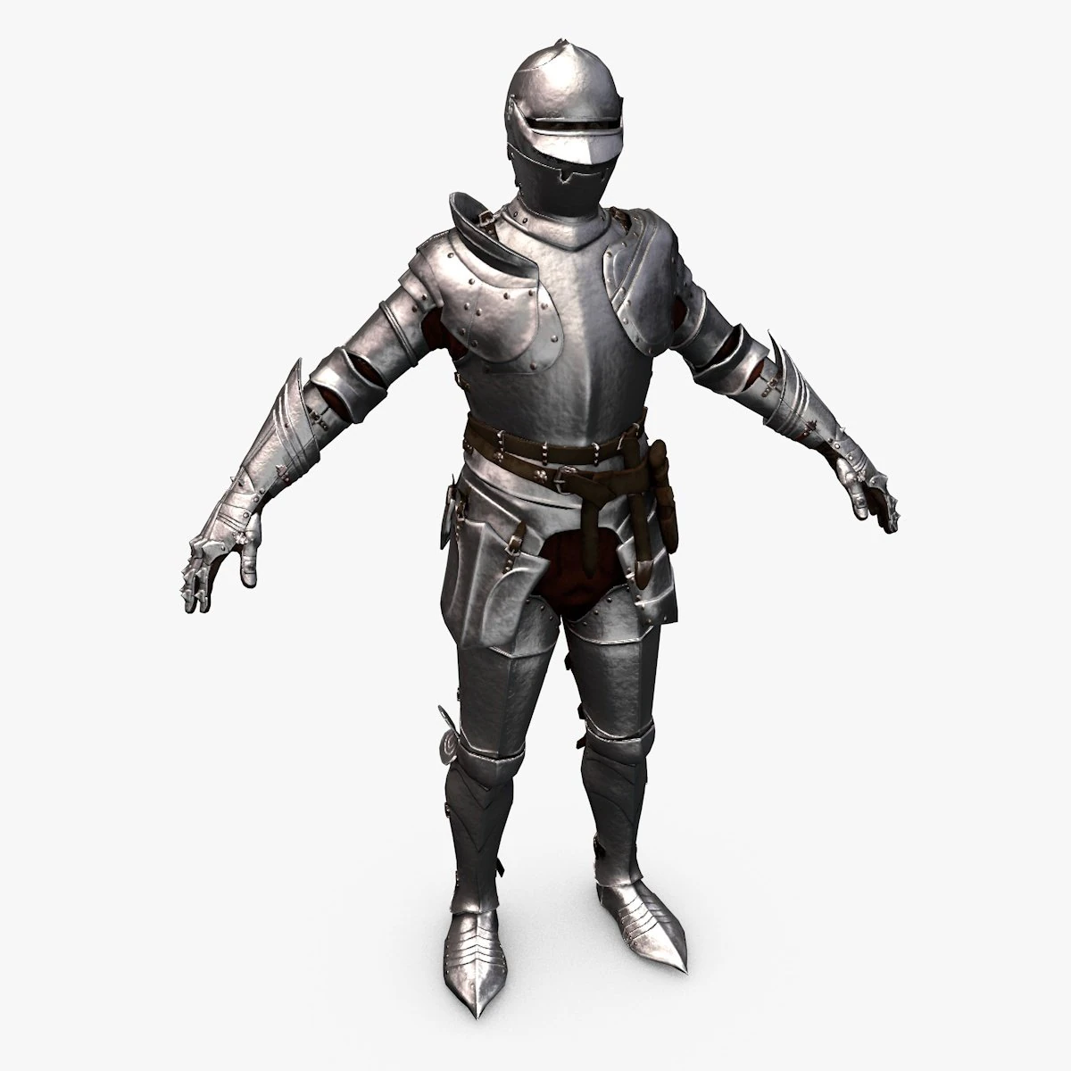 gothic knight 3D Model .c4d .max .obj .3ds .fbx .stl .blend 