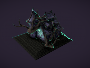 dark house Model 3D