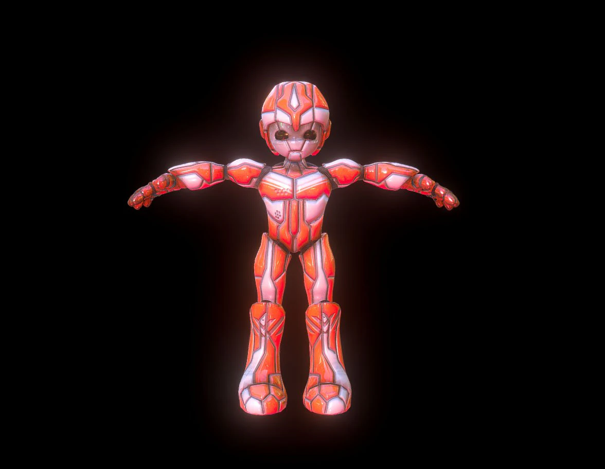 robot futuristic 3D Model .c4d .max .obj .3ds .fbx .stl .blend 