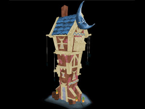 house moon tower Model 3D