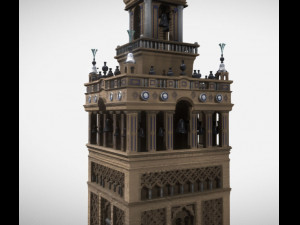 la giralda de sevilla 3D Модель