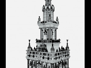 la giralda de sevilla 3D Модель