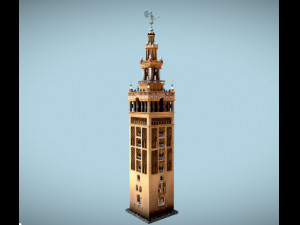 la giralda de sevilla 3D Модель