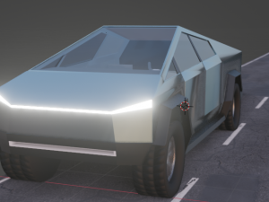 tesla cybertruck 3D 모델