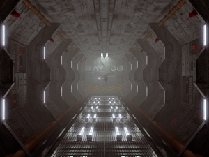 space corridor 3D 모델