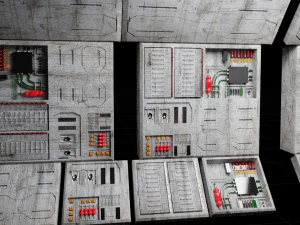 space corridor 3D Model