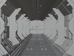 space corridor 3D Model