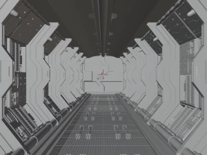 space corridor 3D Model