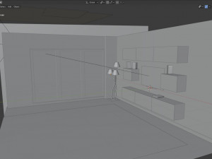 living room Modello 3D