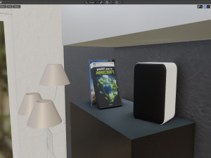 living room Modello 3D