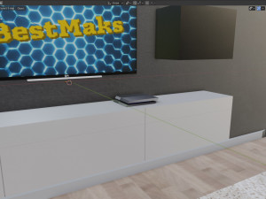 living room Modello 3D