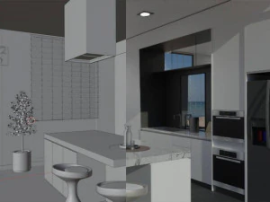 K&uuml;che 3D Modell