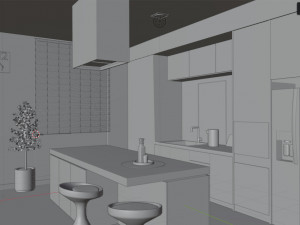 kitchen 3D 模型