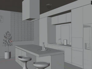 K&uuml;che 3D Modell