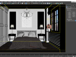 Schlafzimmer 3D Modell