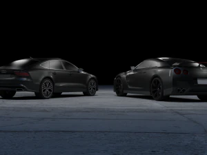 audi and nissan gtr 3D Model