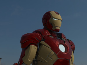 iron man 3D मॉडल