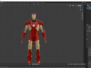 iron man 3D मॉडल