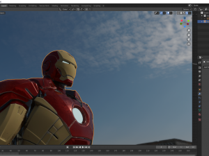 iron man 3D मॉडल
