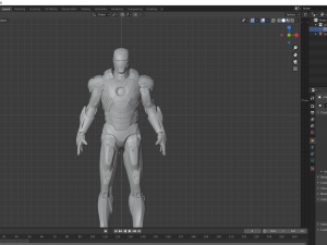 iron man 3D मॉडल