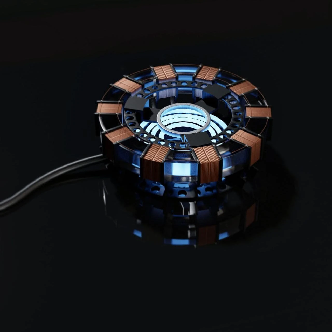 iron man reactor 3D Model .c4d .max .obj .3ds .fbx .stl .blend 