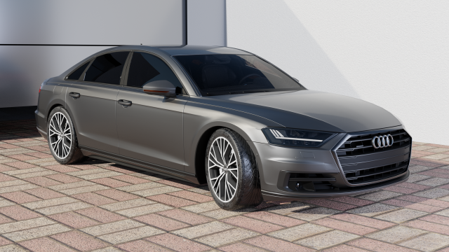 audi a8 3D 모델 .c4d .max .obj .3ds .fbx .stl .blend 
