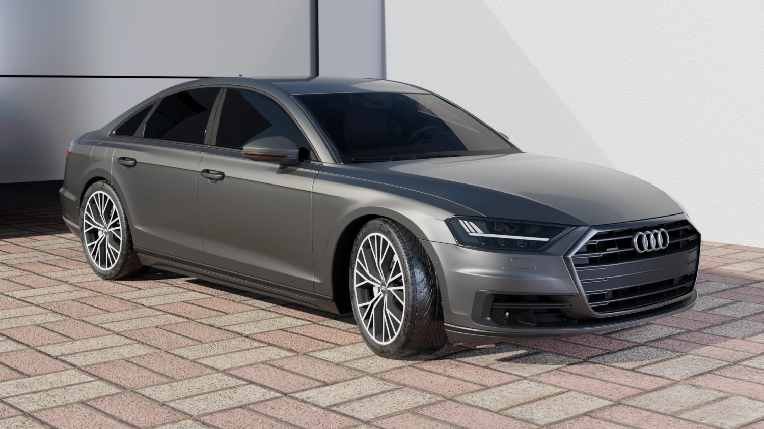 audi a8 3D Model .c4d .max .obj .3ds .fbx .stl .blend 