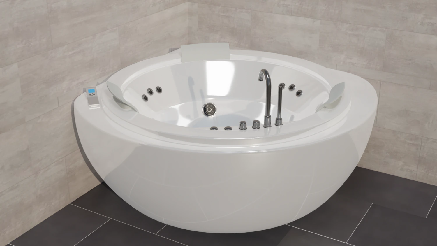 jacuzzi 3D Model .c4d .max .obj .3ds .fbx .stl .blend 