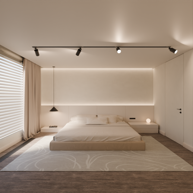 Bedroom 3D Модель .c4d .max .obj .3ds .fbx .stl .blend 