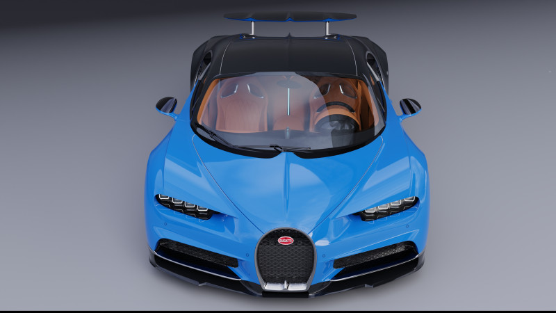 Bugatti Chiron Modelo 3D .c4d .max .obj .3ds .fbx .stl .blend 