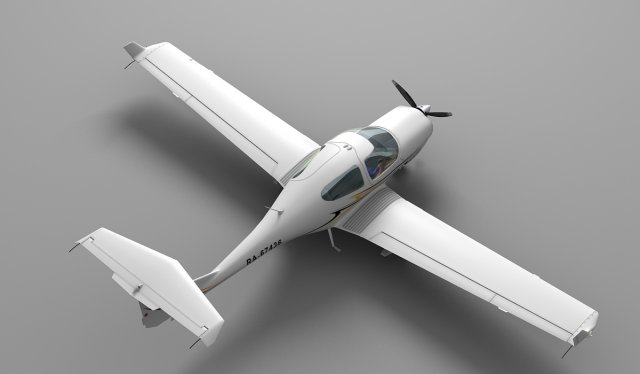diamond da-40 Modelo 3D .c4d .max .obj .3ds .fbx .stl .blend 