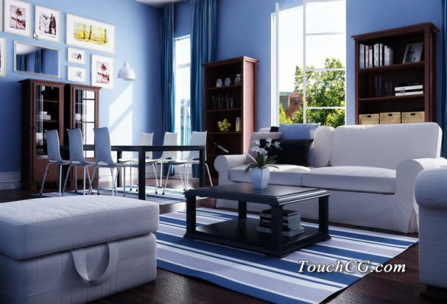 ruang santai Model 3D .c4d .max .obj .3ds .fbx .stl .blend 