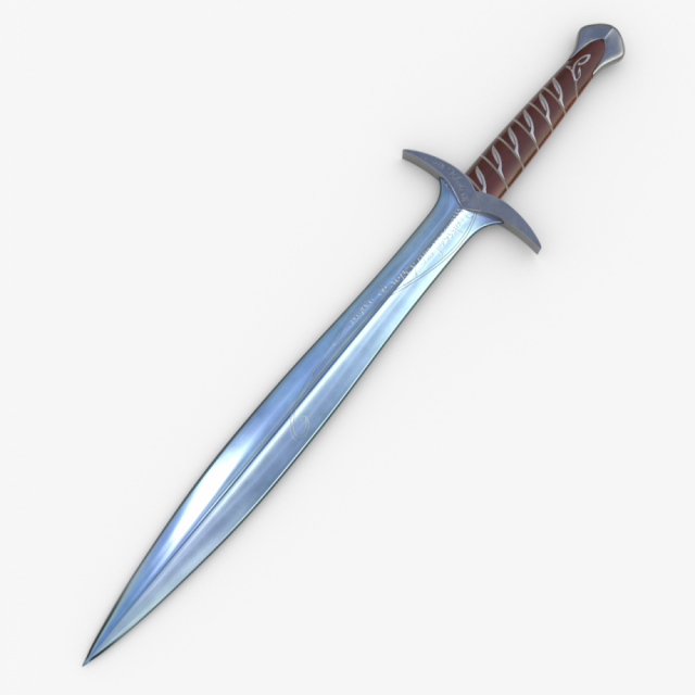 sword Model 3D .c4d .max .obj .3ds .fbx .stl .blend 
