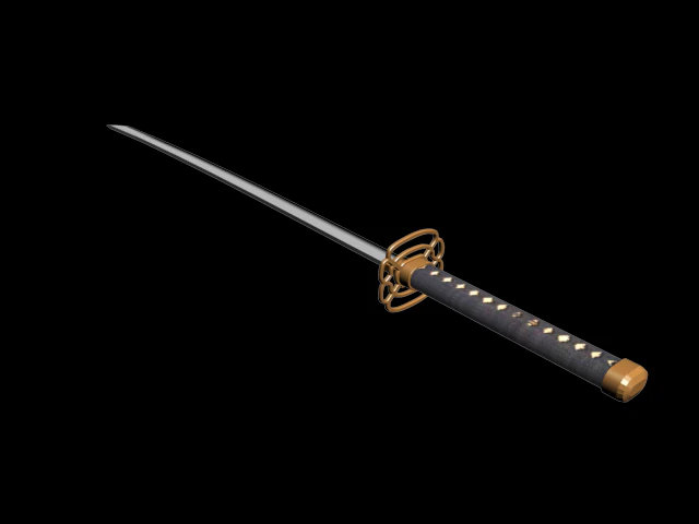 lama della katana Modello 3D .c4d .max .obj .3ds .fbx .stl .blend 