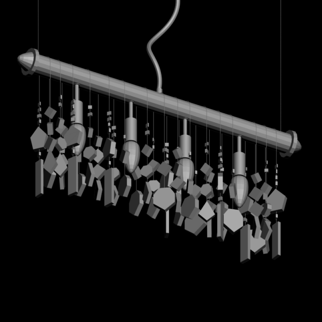 chandelier 3D Model .c4d .max .obj .3ds .fbx .stl .blend 