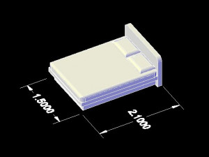 doll house furniture bed set stl file 3D Print Model