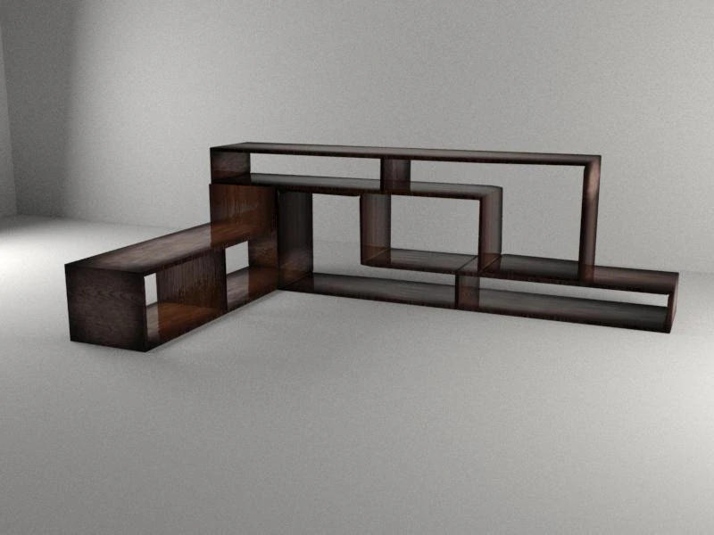 shoe cabinet bookshelf shelf 3D Model .c4d .max .obj .3ds .fbx .stl .blend 