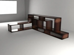 shoe cabinet bookshelf shelf 3D Model