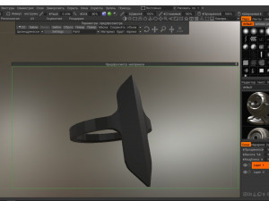 4 rings - black claw Modèles 3D en vedette