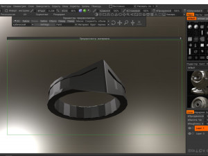 4 rings - black claw Modèles 3D en vedette