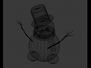 snow man 3D मॉडल