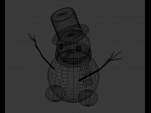 snow man 3D Model